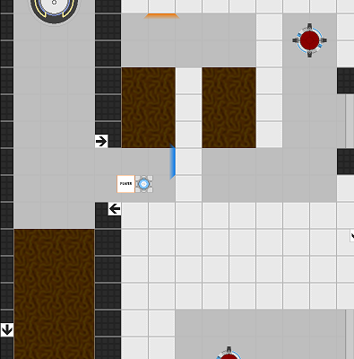 Another screenshot of a typical Portal 2D chamber.
