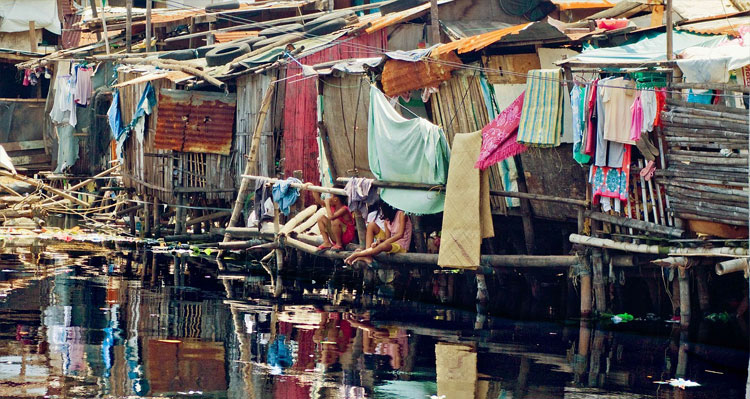 Squatters area in Manila