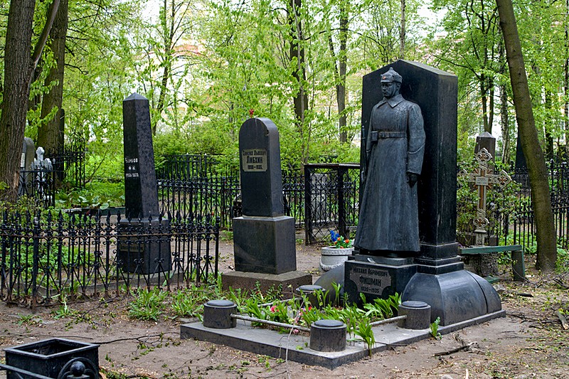 Communist Section at the cemetery of the Alexander Nevsky Monastery in St Petersburg, Russia Communist Section at the cemetery of the Alexander Nevsky Monastery in St Petersburg, Russia