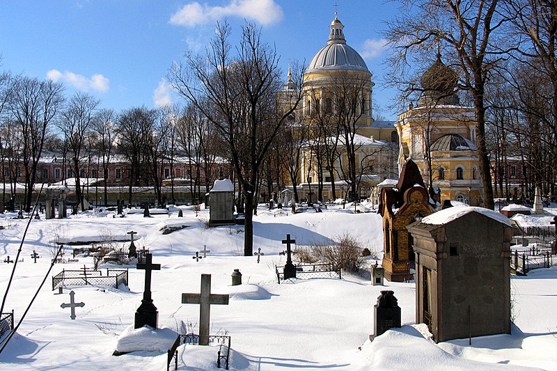 Nikolskoye Cemetery at the Alexander Nevsky Monastery in St Petersburg, Russia Nikolskoye Cemetery at the Alexander Nevsky Monastery in St Petersburg, Russia