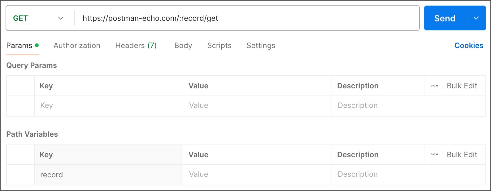 Path parameter
