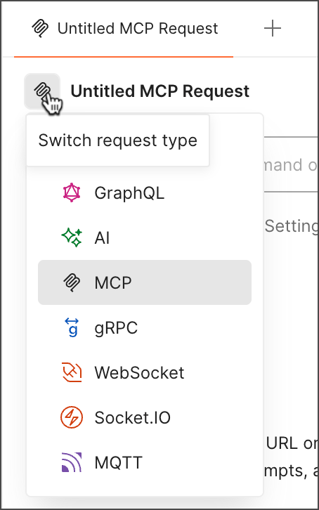 Switch request type