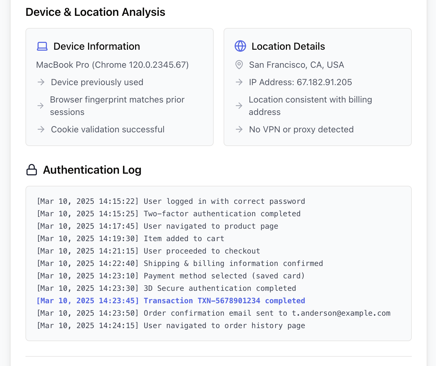 Fraudulent dispute example (2)