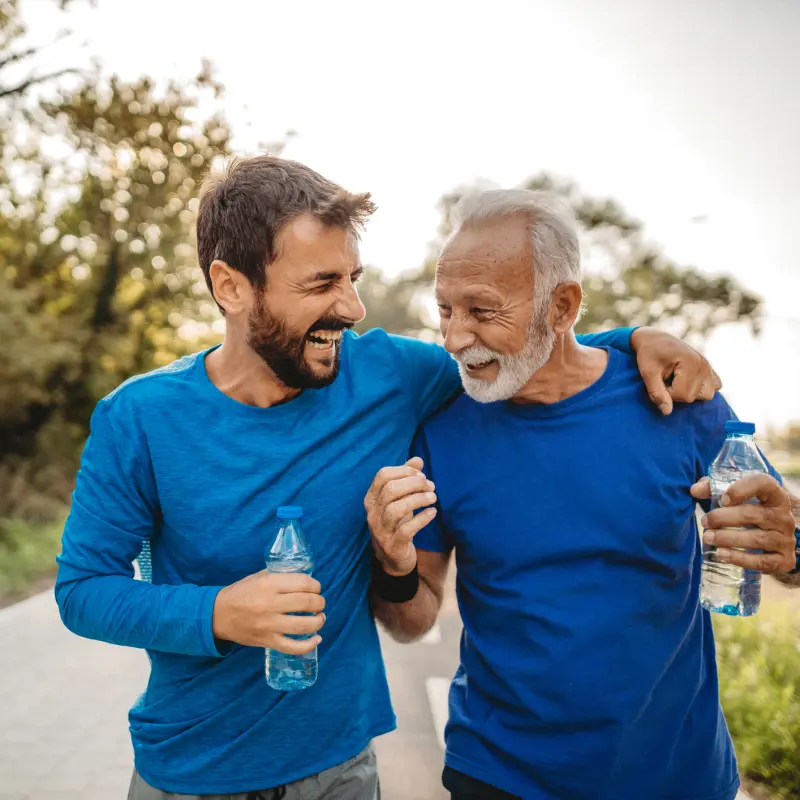 Zwei Männer beim Jogging Zwei Männer beim Jogging