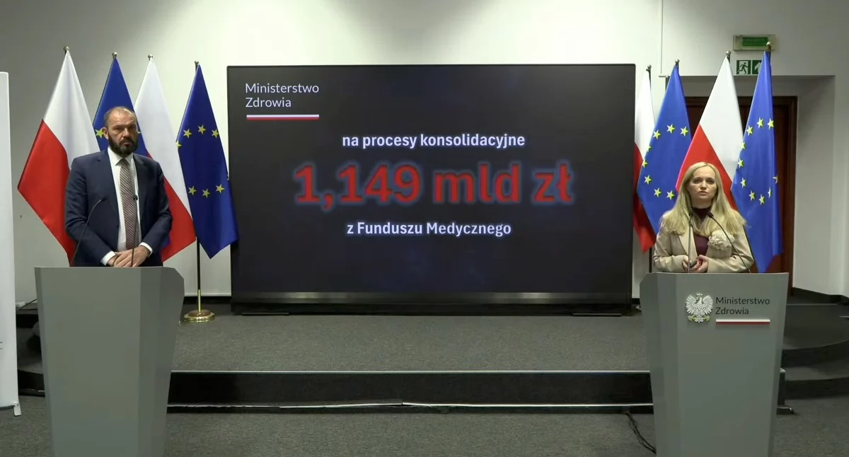 Procesy konsolidacyjne szpitali. Ministerstwo Zdrowia uruchamia ponad 1 mld zł na reorganizację systemu