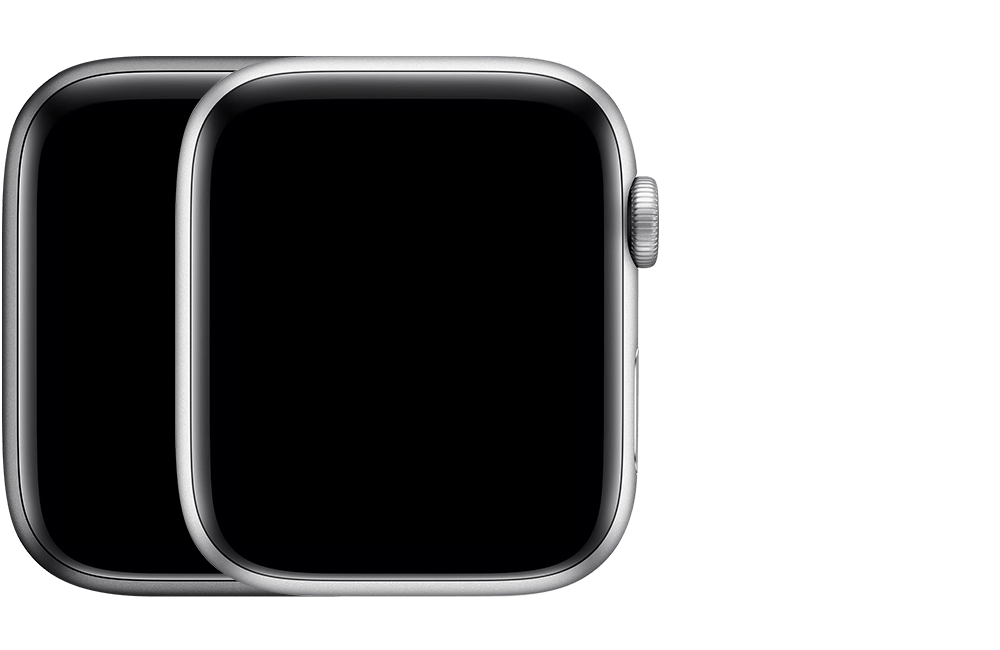 Deux modèles d’Apple Watch Nike+ (GPS) affichés côte à côte dans toutes les couleurs disponibles