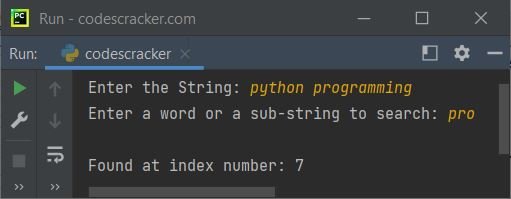 python index function