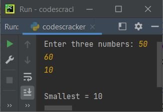 python min function