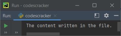 python write function