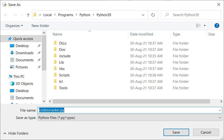 run a python program using python idle