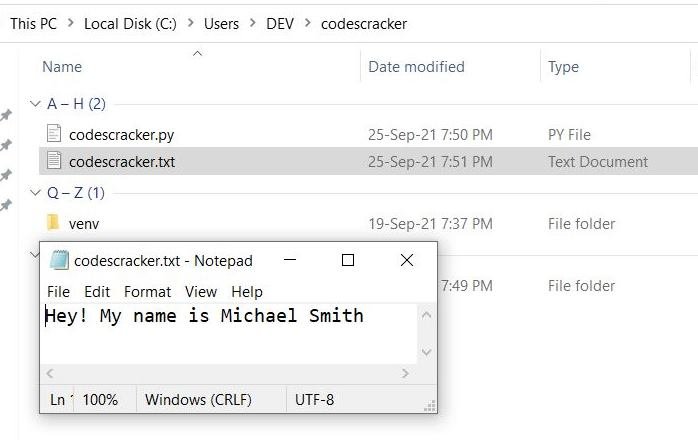write function python