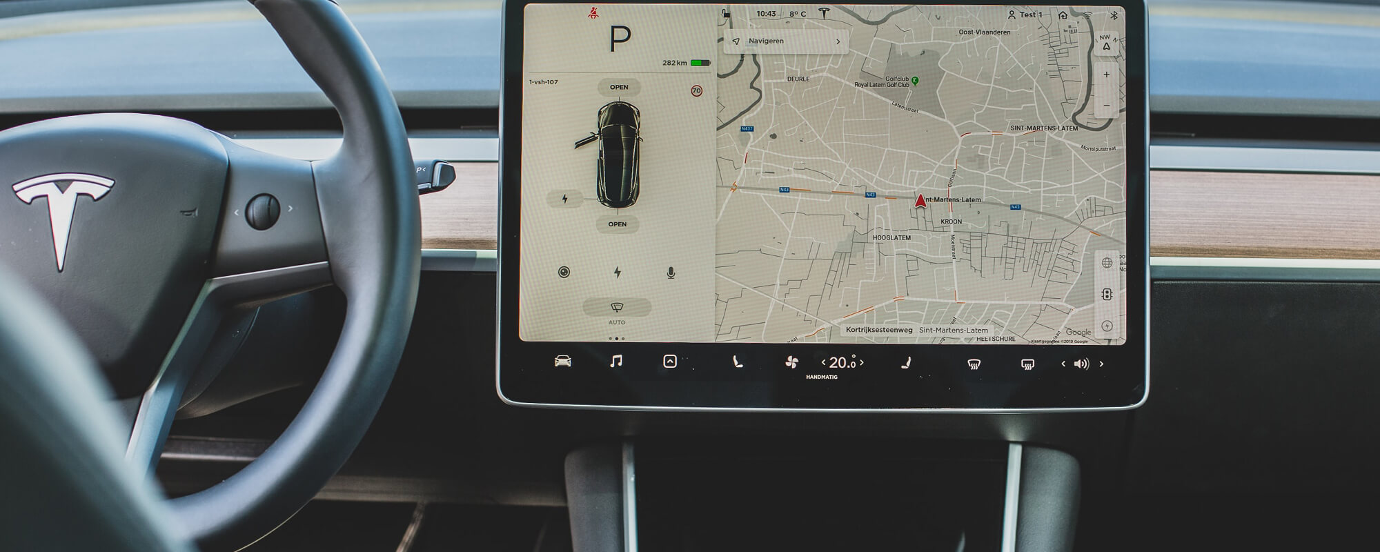 Tesla Autopilot Touchscreen