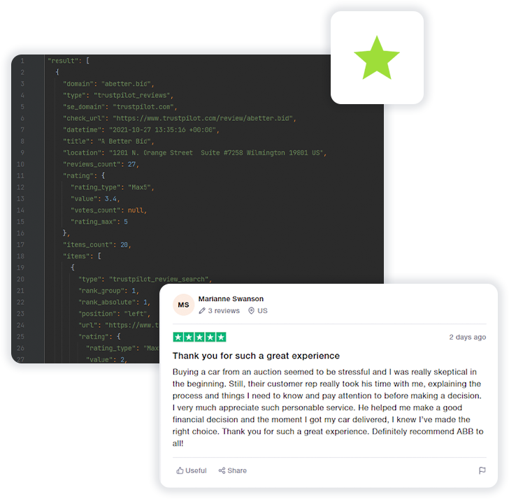 Trustpilot-Reviews-API Trustpilot Reviews API
