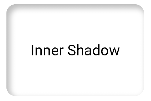 A gray inner shadow inside a white rectangular shape.