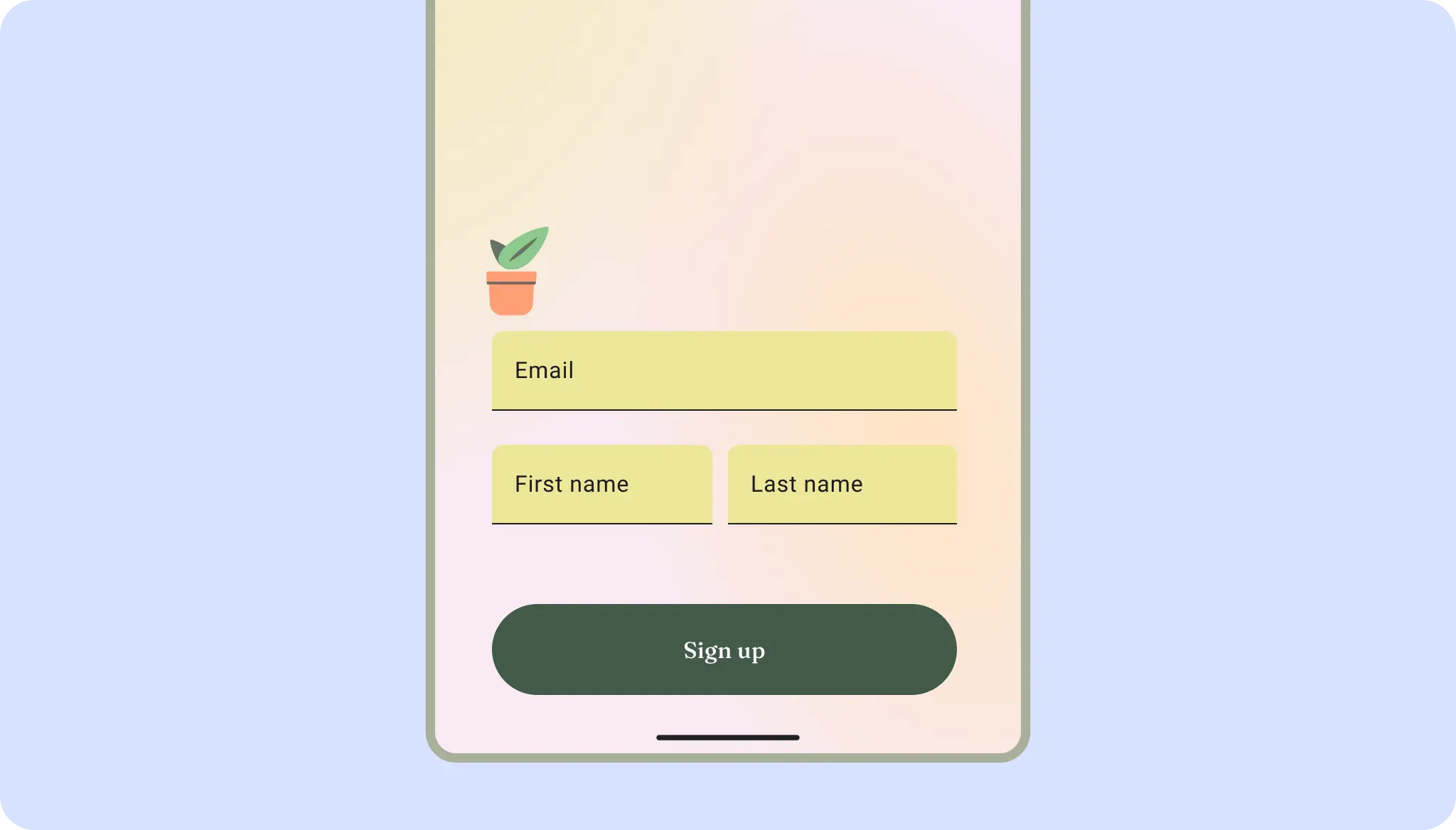 authentication layout that could use grid