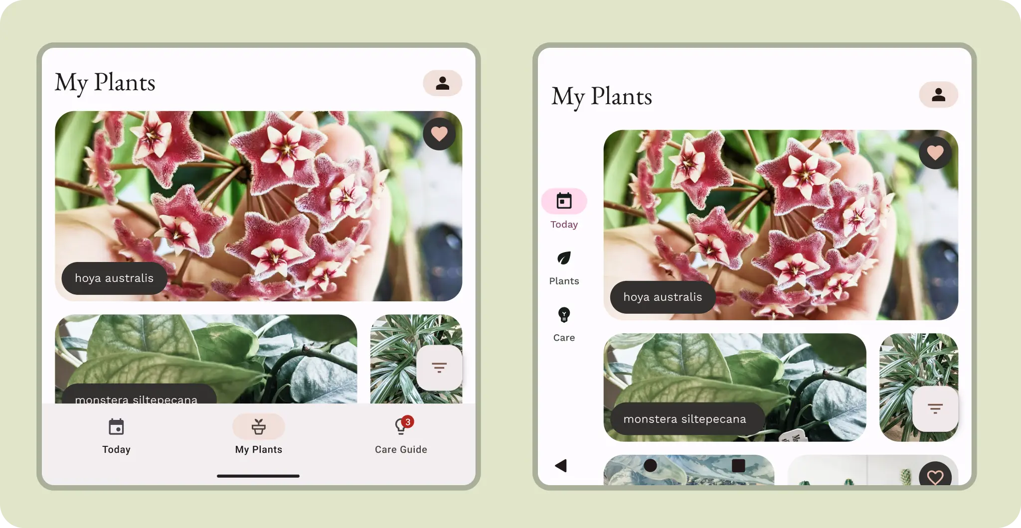 Layout changes and component change