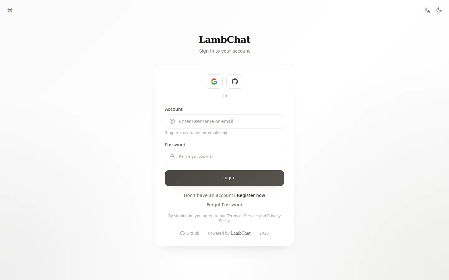 Login