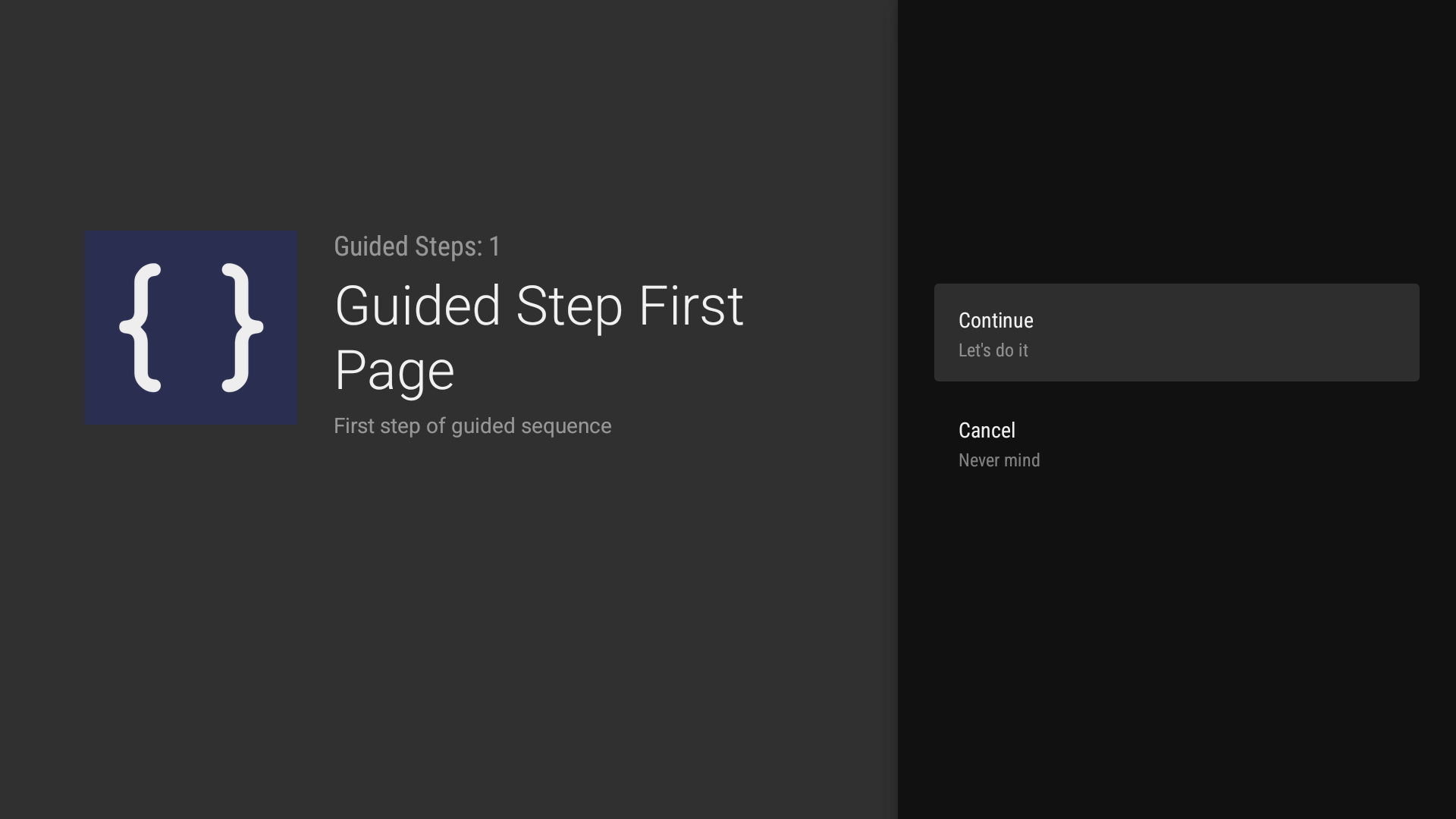 Guided Step Fragment