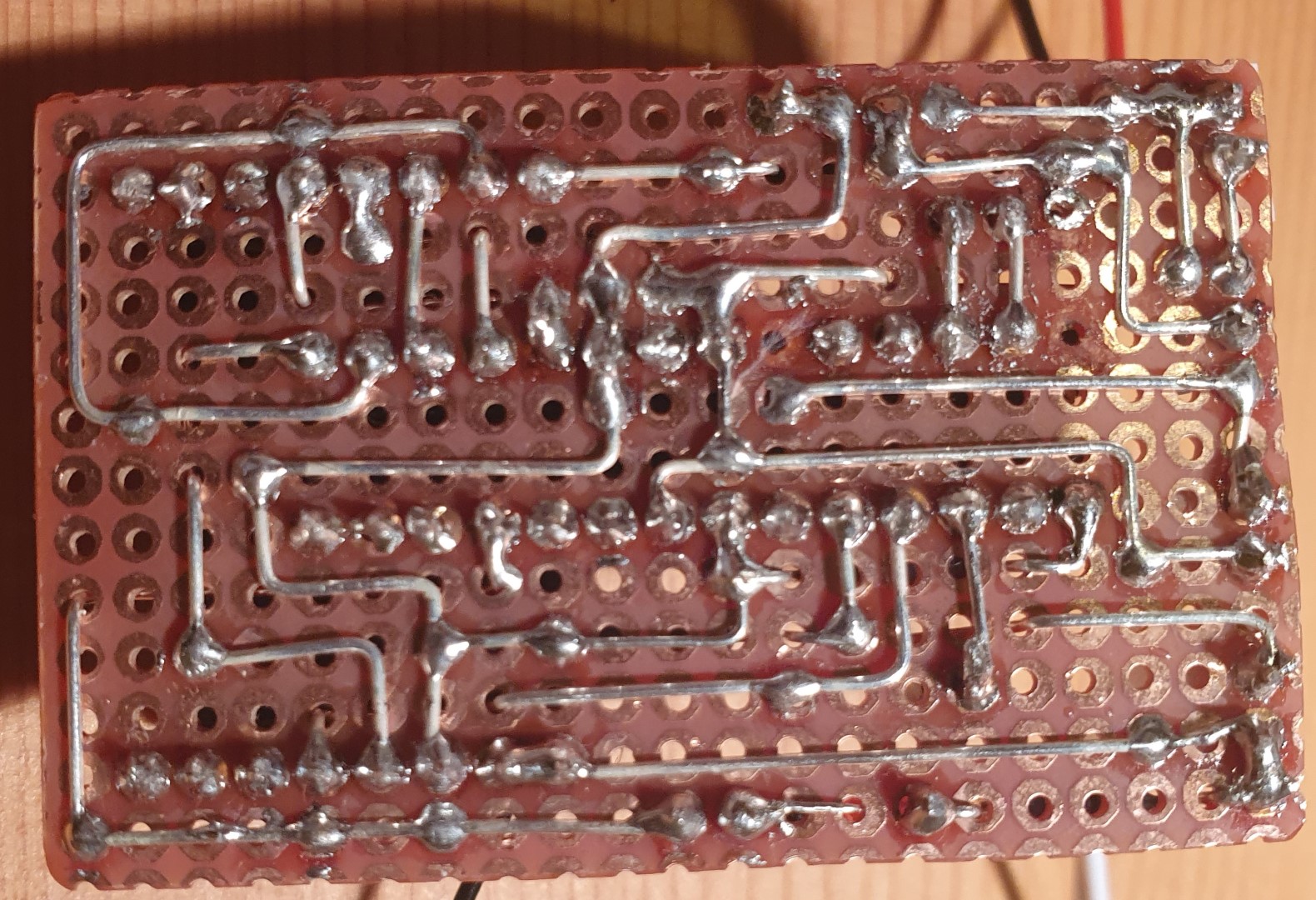 Perfboard backside