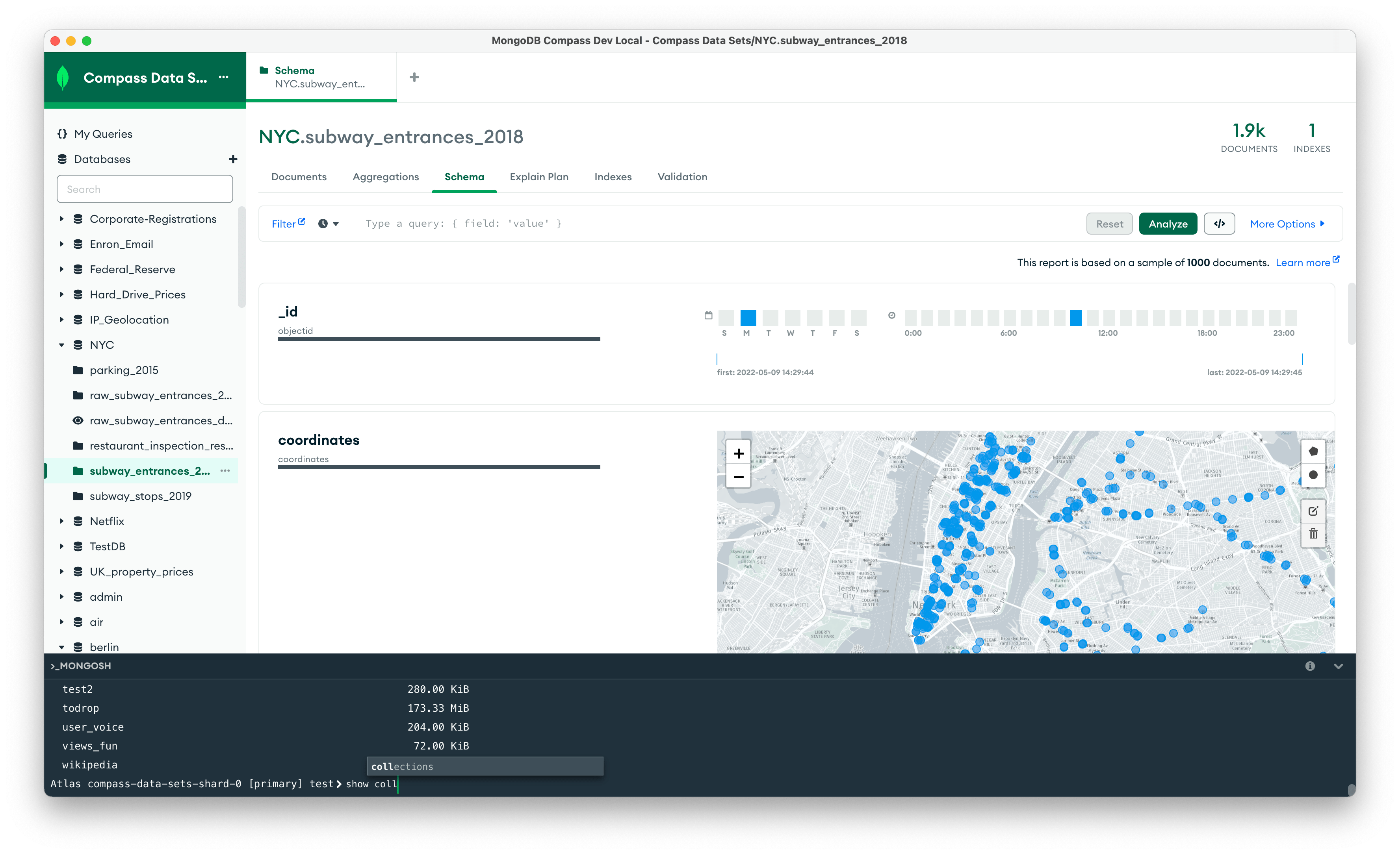 Aggregation Pipeline Builder Tab in Compass