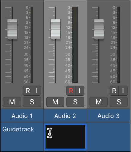 Abbildung. Taste „Notizen“ im Mixer