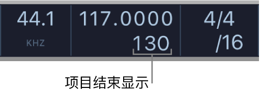 图。LCD 中的项目结束显示。