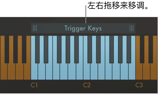 图。和弦变调操作。