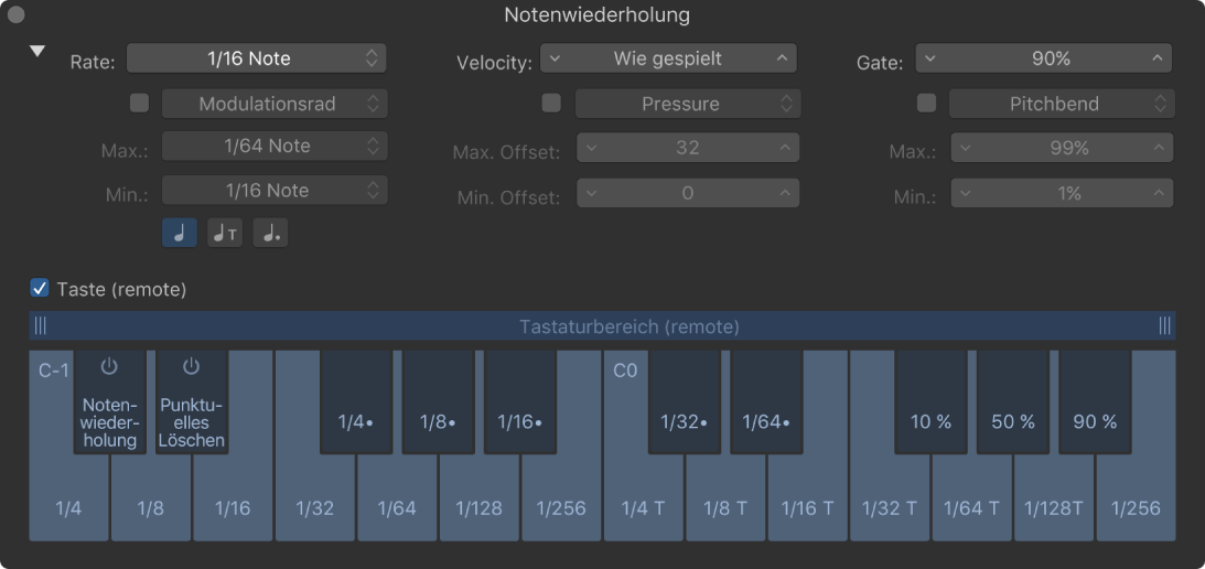 Abbildung. Keyboard „Notenwiederholung“