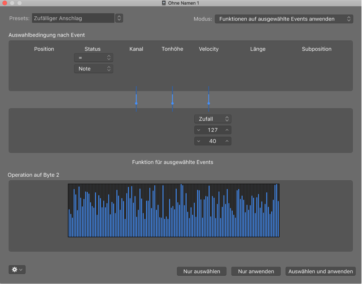 Abbildung. Transformer-Fenster mit Random Velocity