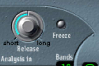 Figure. EVOC 20 Polysynth Freeze button.