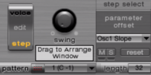 Figure. Bouton « Drag to Arrange Window ».