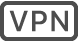 Het VPN-statussymbool.