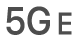 Das Symbol „5G E“.