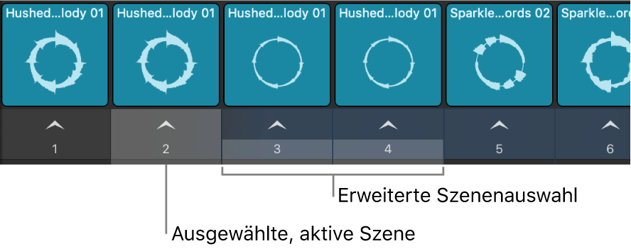 Abbildung. Mehrere ausgewählte Szenen