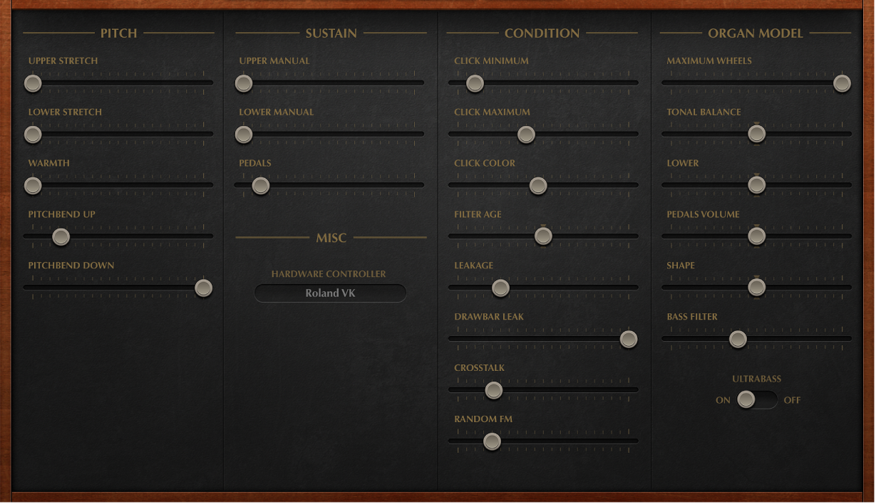 Figure. Vintage B3 Expert window parameters.