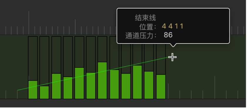 图。使用线条工具拖移线。