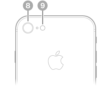 Rückansicht des iPhone 8.
