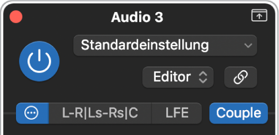 Abbildung. Erweiterter Plug-in-Header auf einem Mehrkanal-Effekt-Plug-in