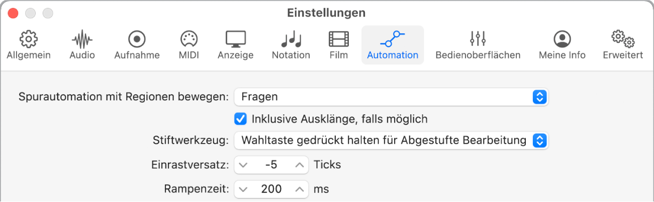 Abbildung. Bereich „Automation“