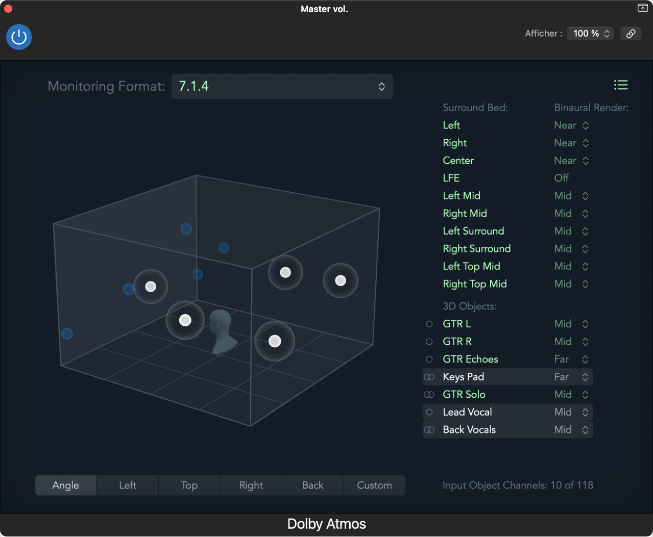 Figure. Module Dolby Atmos.