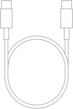 Cáp sạc USB-C.