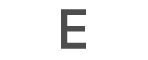 Ikon status EDGE (huruf “E”).