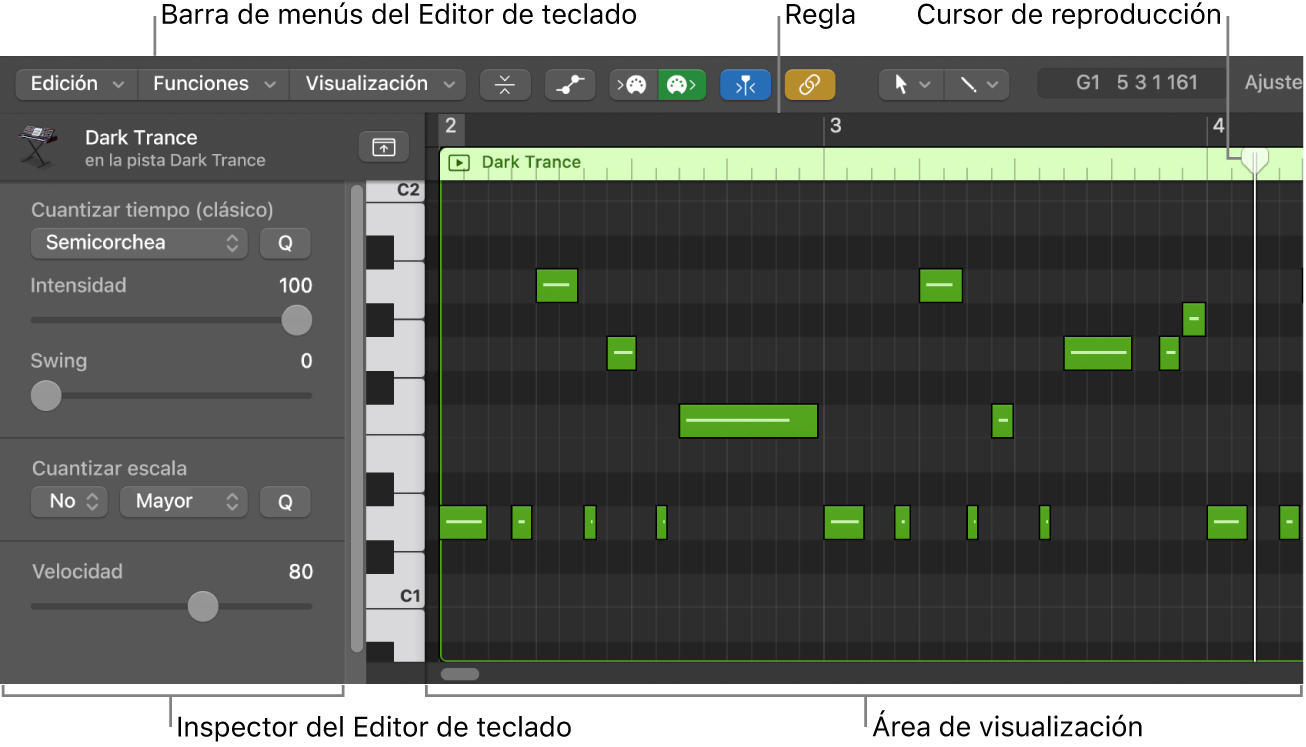 Ilustración. Editor de teclado.
