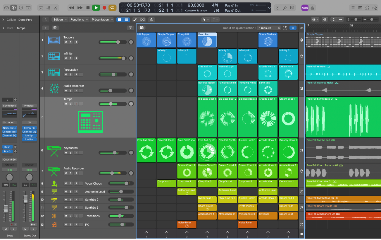 Lecture de projet Logic Pro