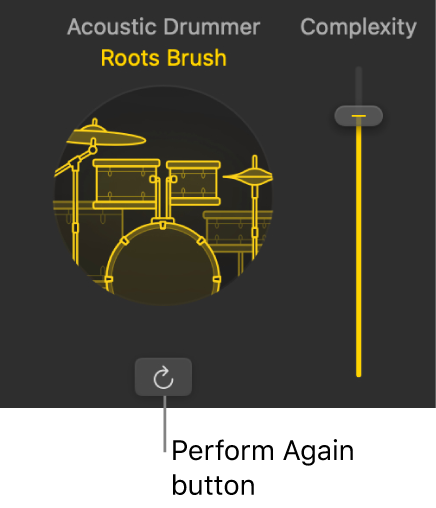 Figure. The Perform Again button in the Session Player Editor.
