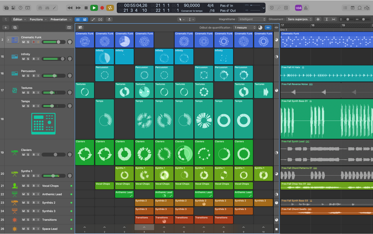 Lecture de projet Logic Pro
