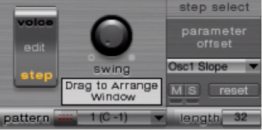 Figure. Bouton « Drag to Arrange Window ».