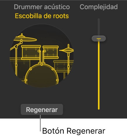 Ilustración. El botón Regenerar en el editor de Session Player.