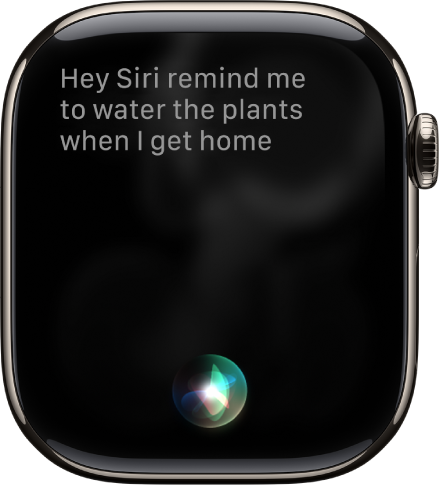 Màn hình Siri đang hiển thị một yêu cầu đặt lời nhắc.