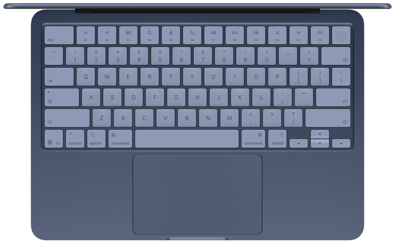 Draufsicht des MacBook Neo.